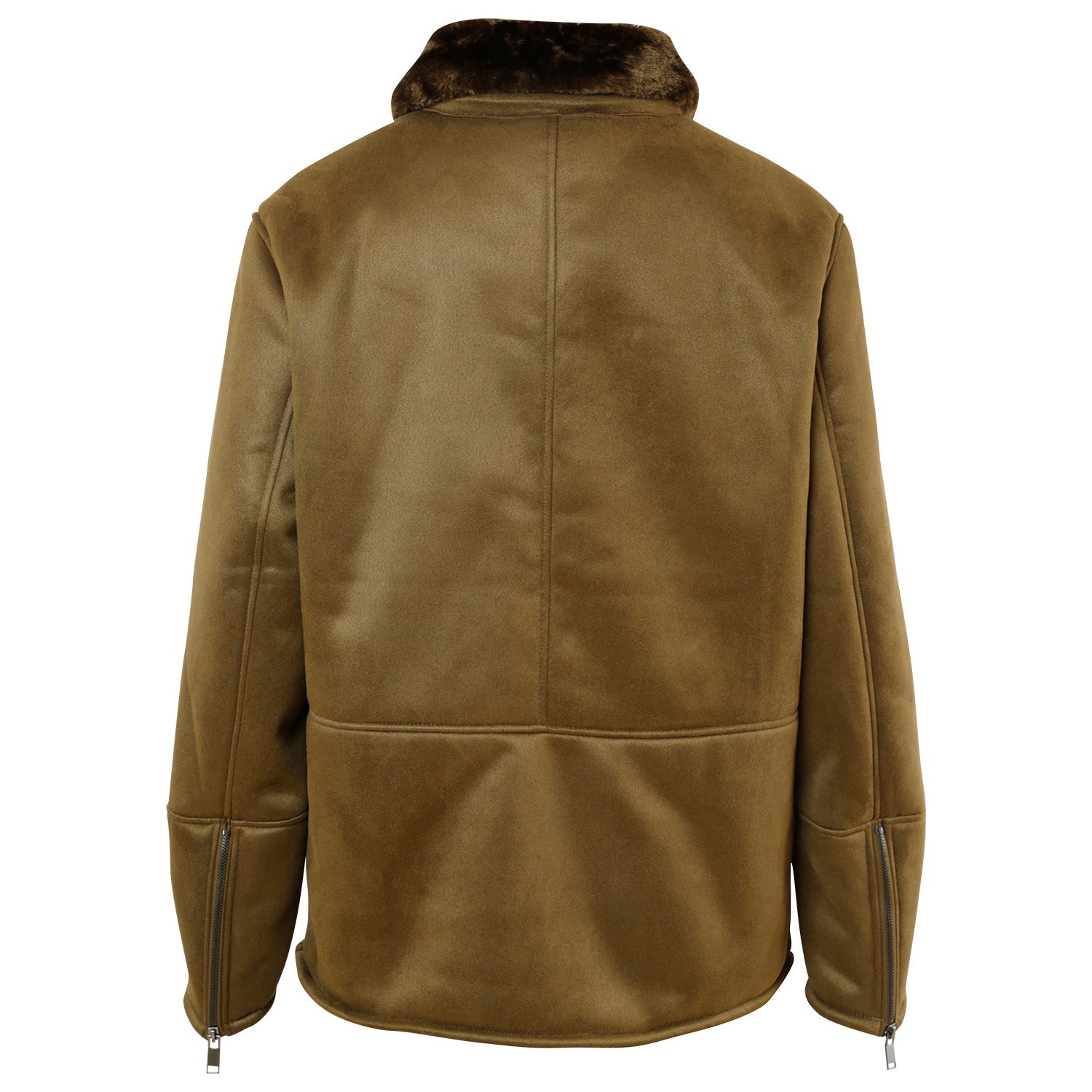 Sixth June - Veste suédine revers fourrure Vert kaki