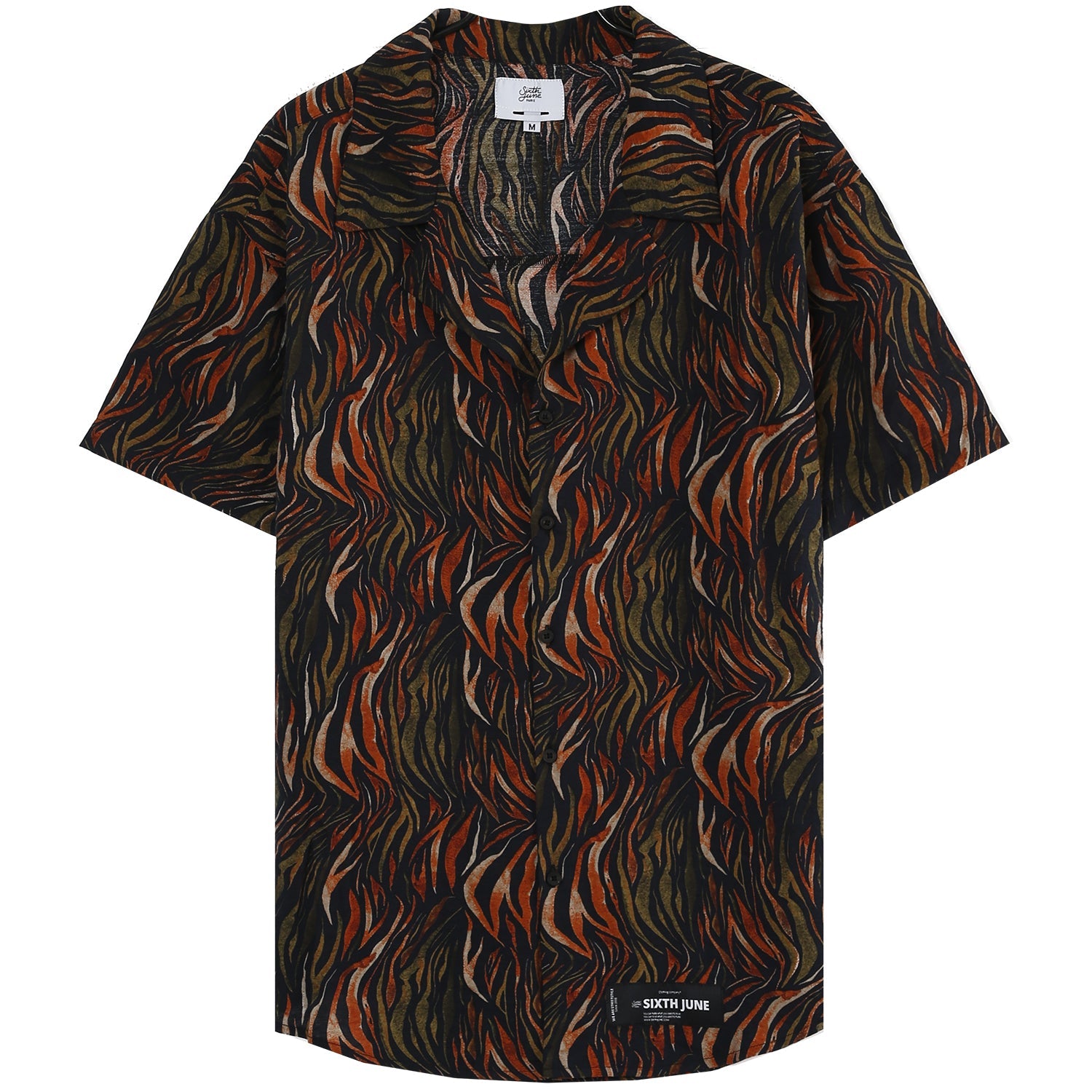 Sixth June - Chemisette savane feuillage Noir