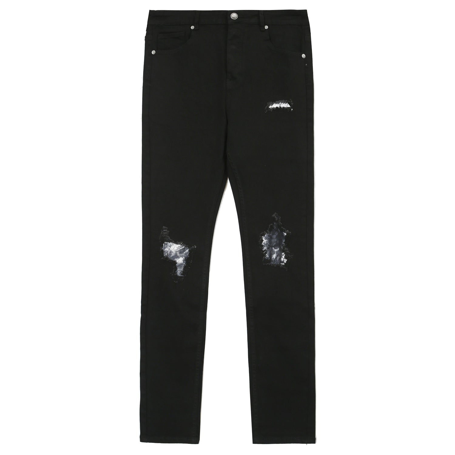 Sixth June - Jean empiècements tie dye Noir