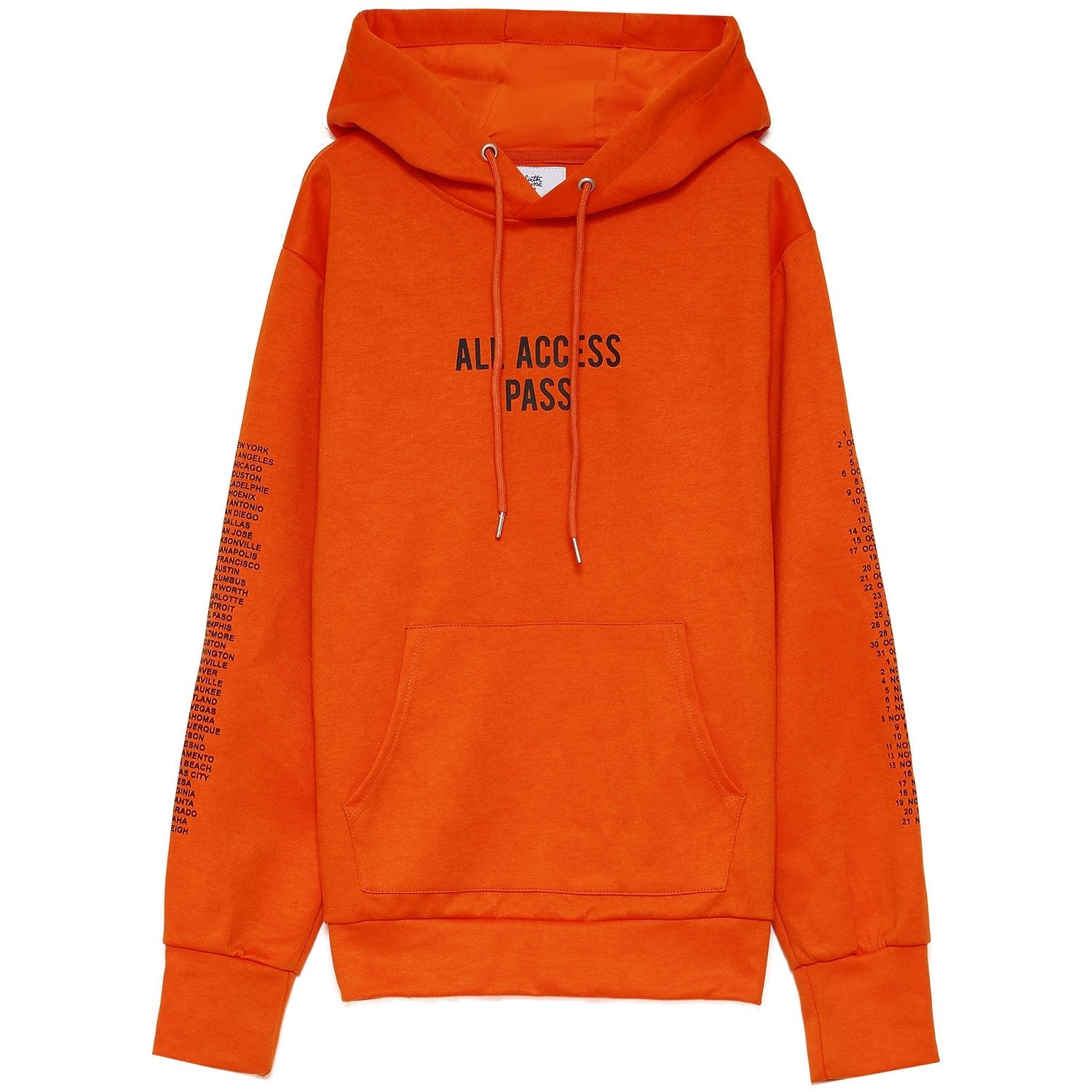 Monsters Tour hoodie orange