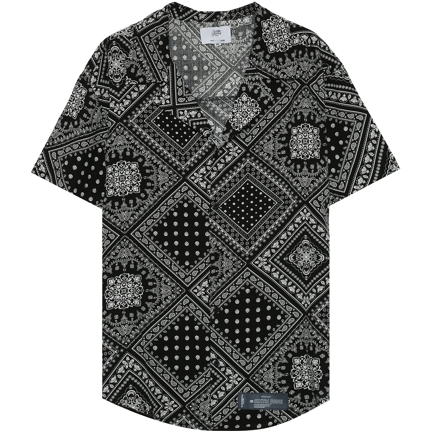 Sixth June - Chemisette bandana noir