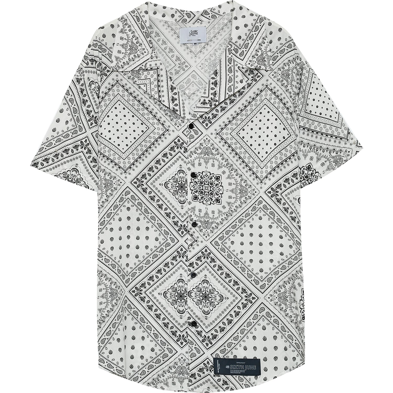 Sixth June - Chemisette bandana blanc