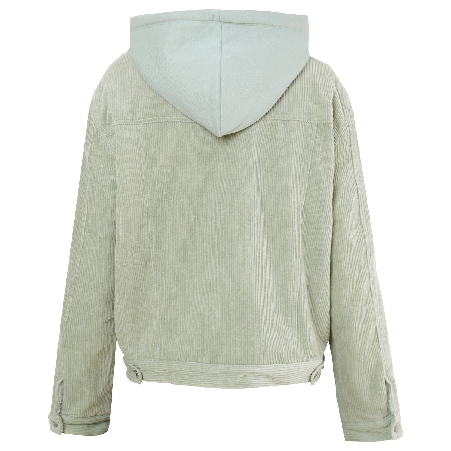 Sixth June - Veste velours sherpa capuche Vert