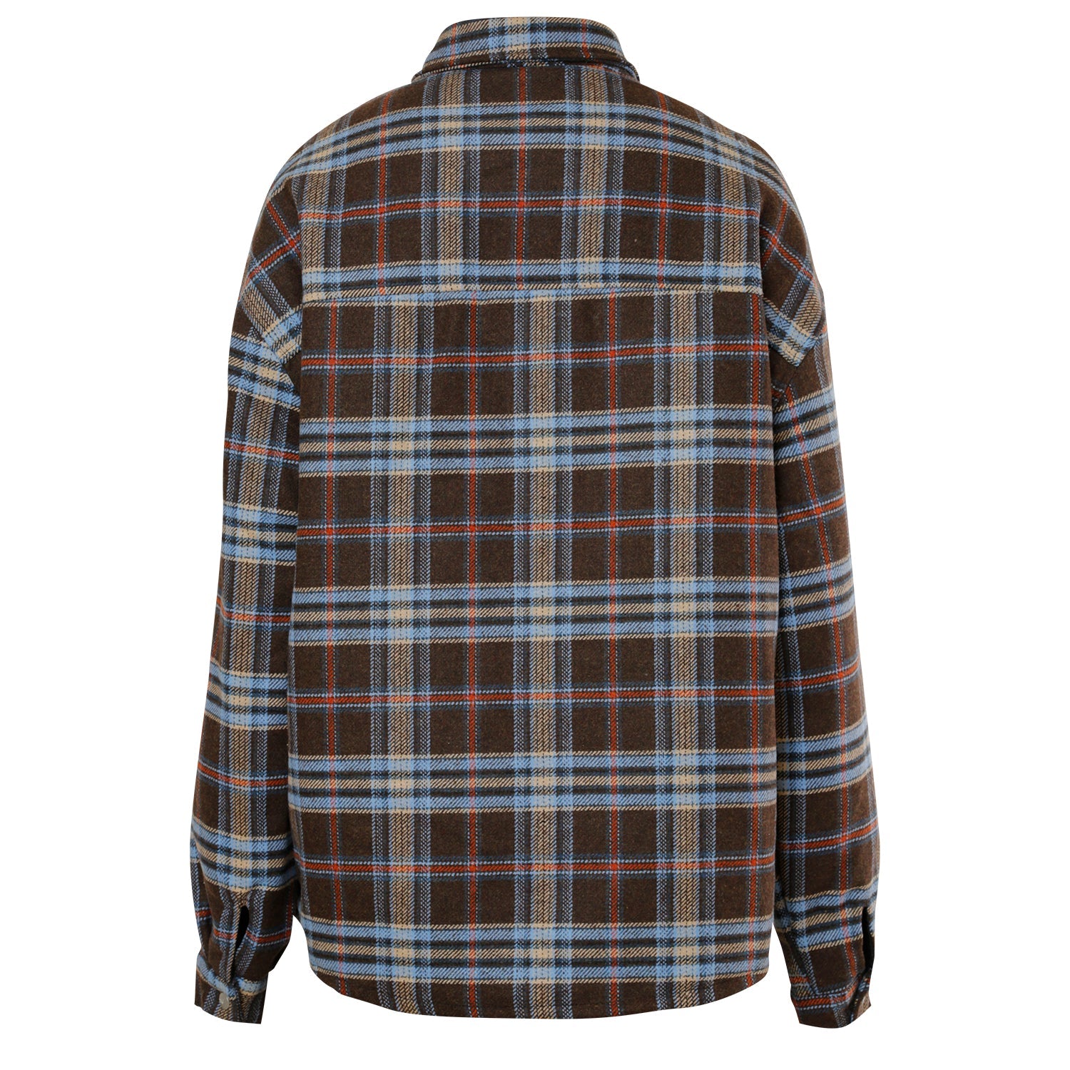 Sixth June - Veste tartan oversize Marron foncé