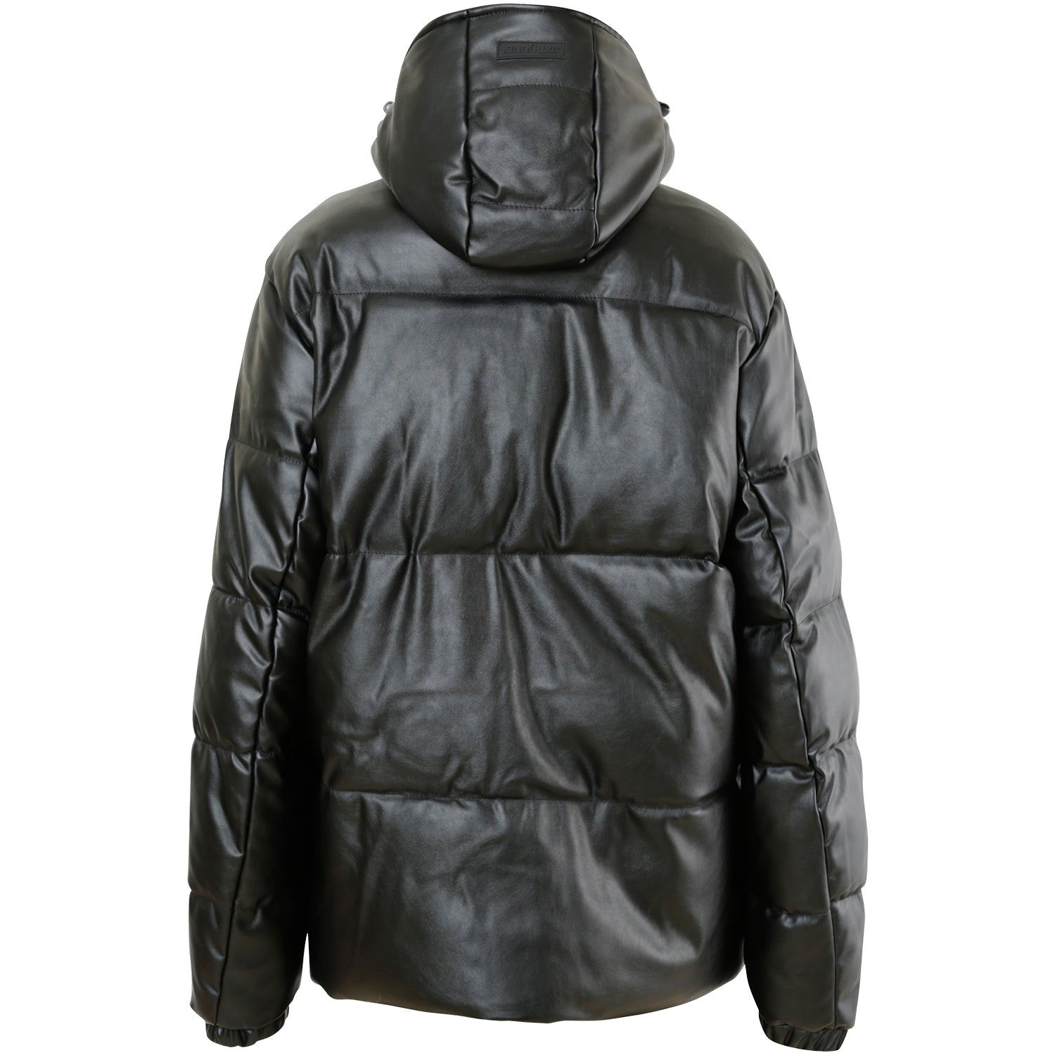 Sixth June - Doudoune matelassée simili cuir Noir