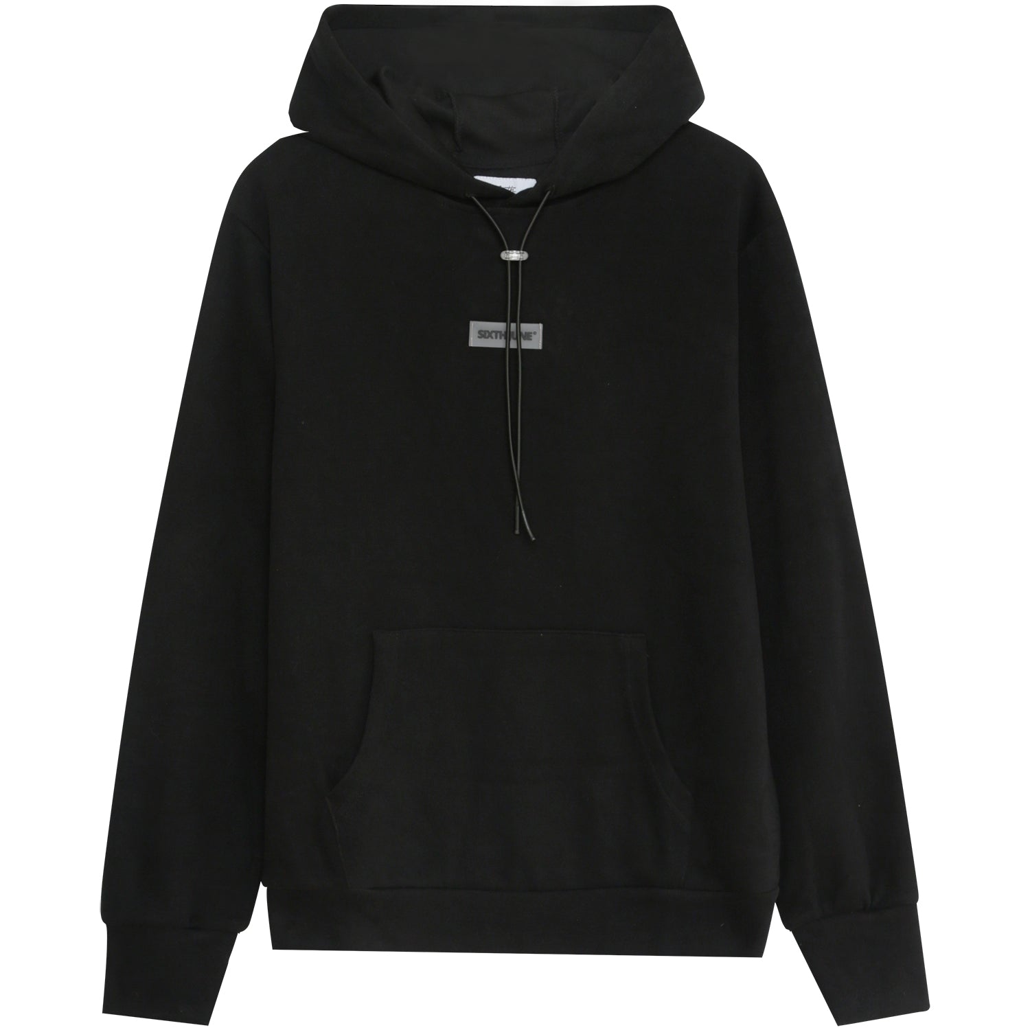 Sixth June - Sweat capuche côtelé cordon Noir