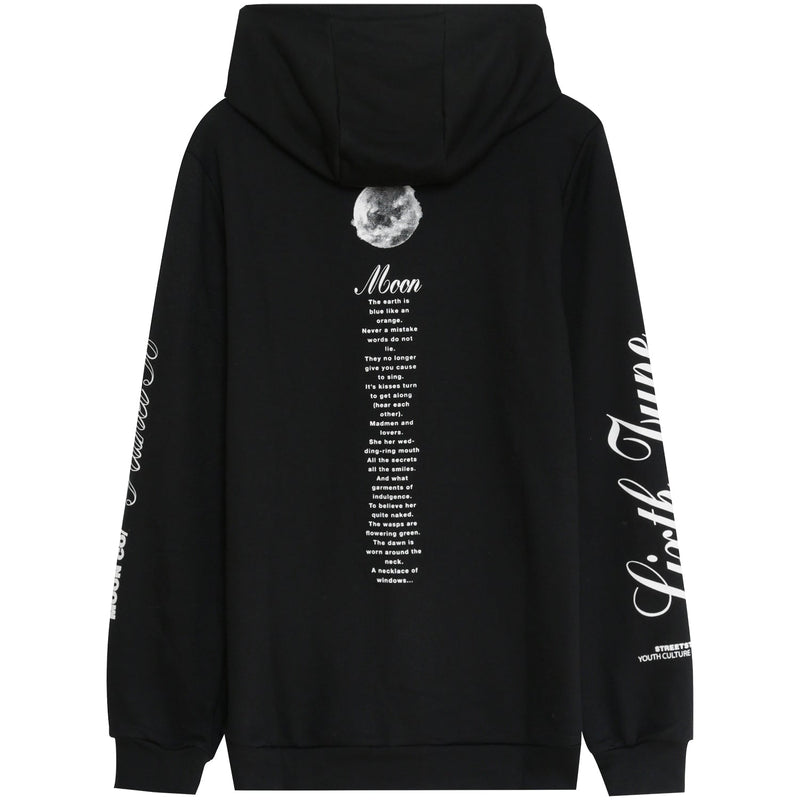 Sixth June - Sweat capuche Moon Earth collection Noir