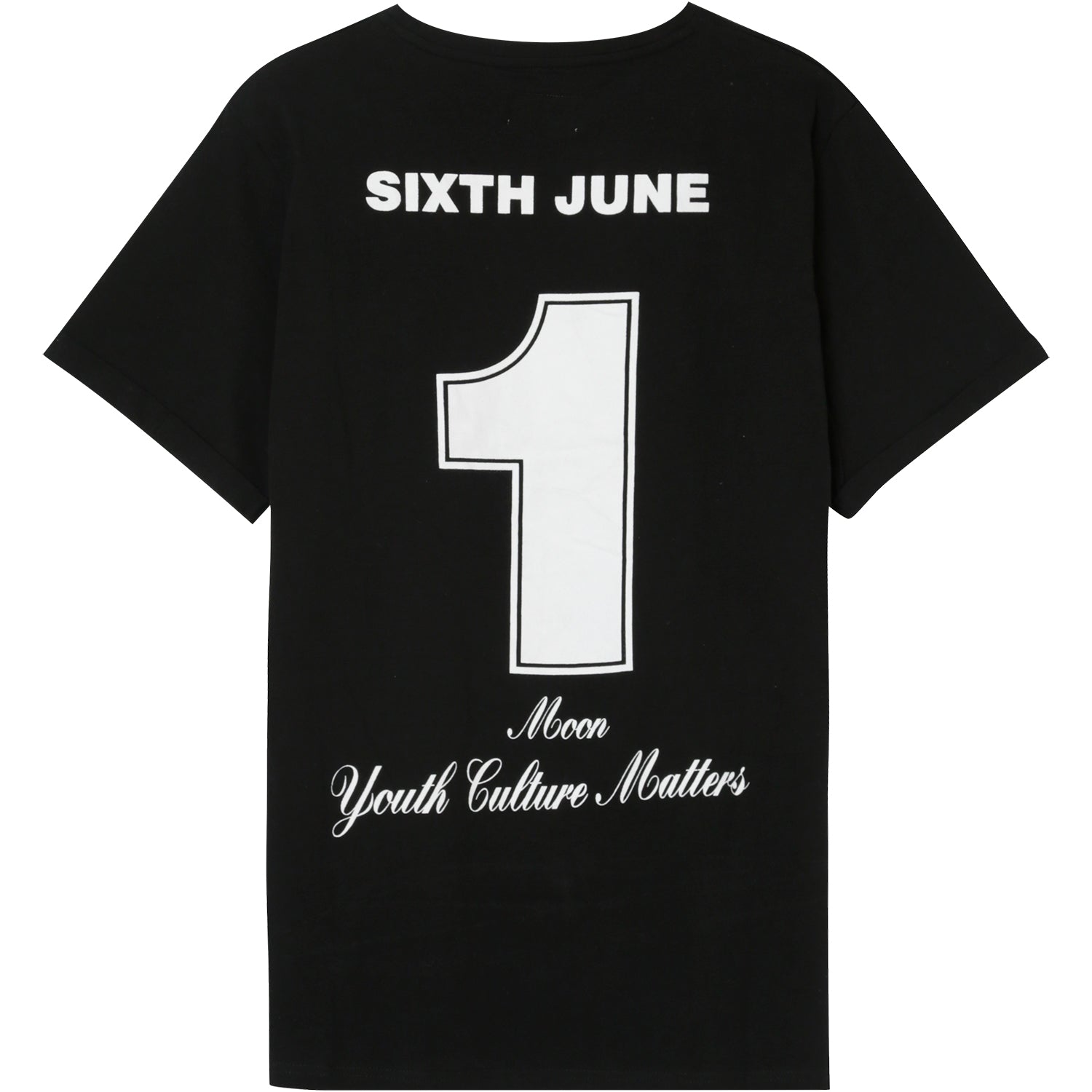 Sixth June - T-shirt Moon numéro 1 Noir