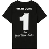 Sixth June - T-shirt Moon numéro 1 Noir