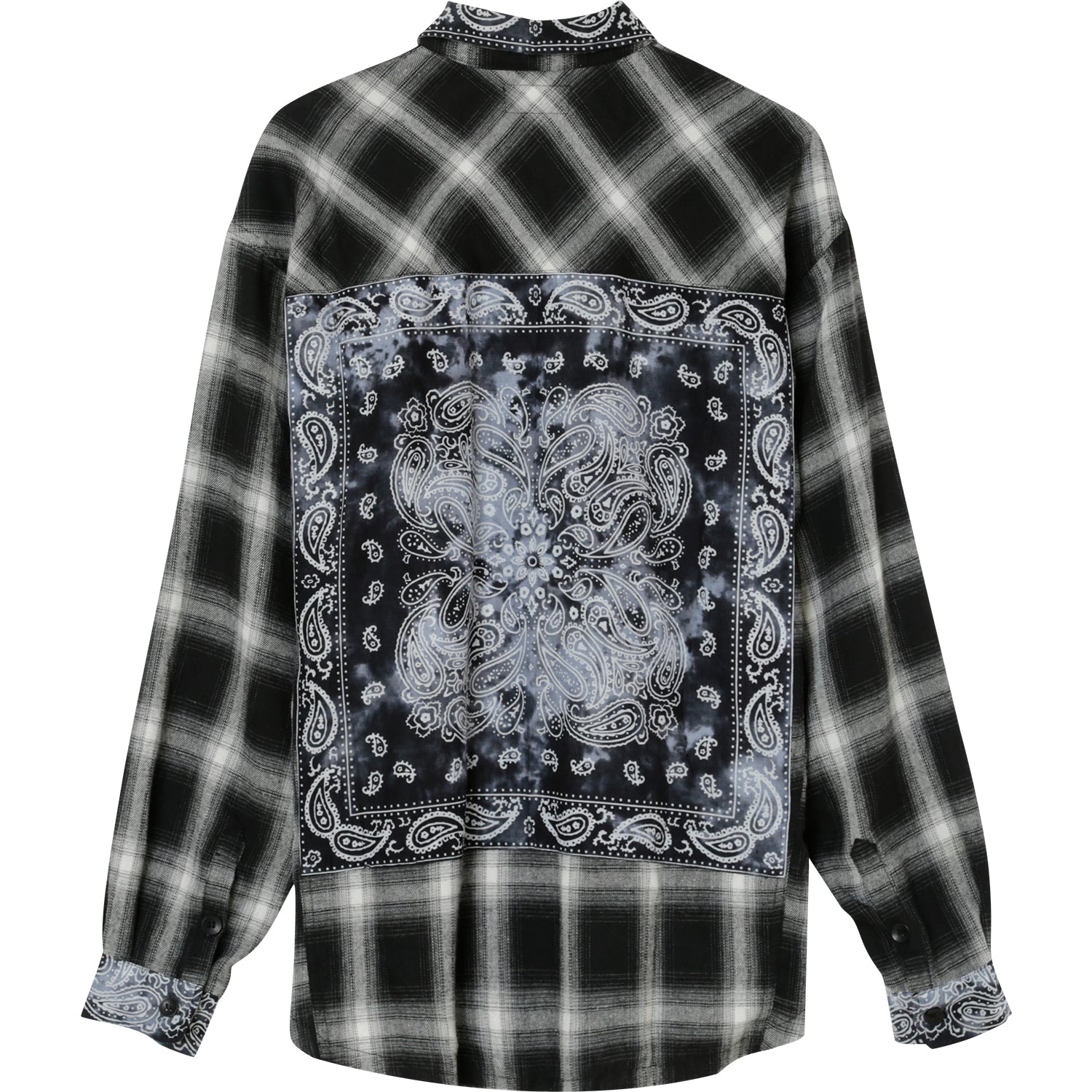 Sixth June - Chemise tartan bandana Noir