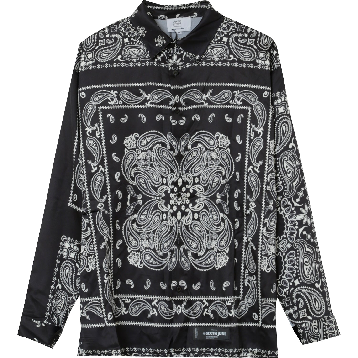 Sixth June - Chemise bandana fluide Noir