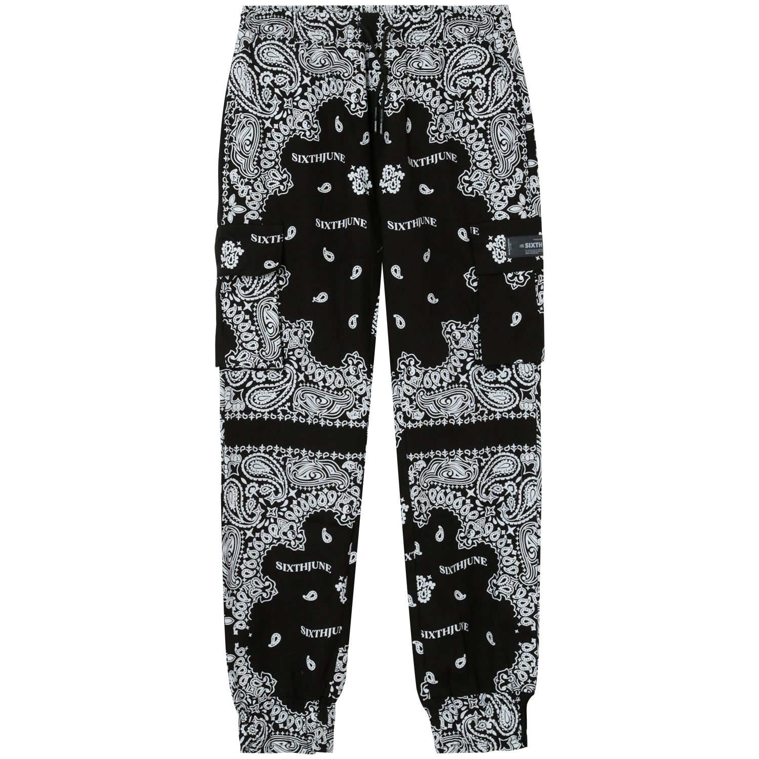 Sixth June - Pantalon bandana poches Noir