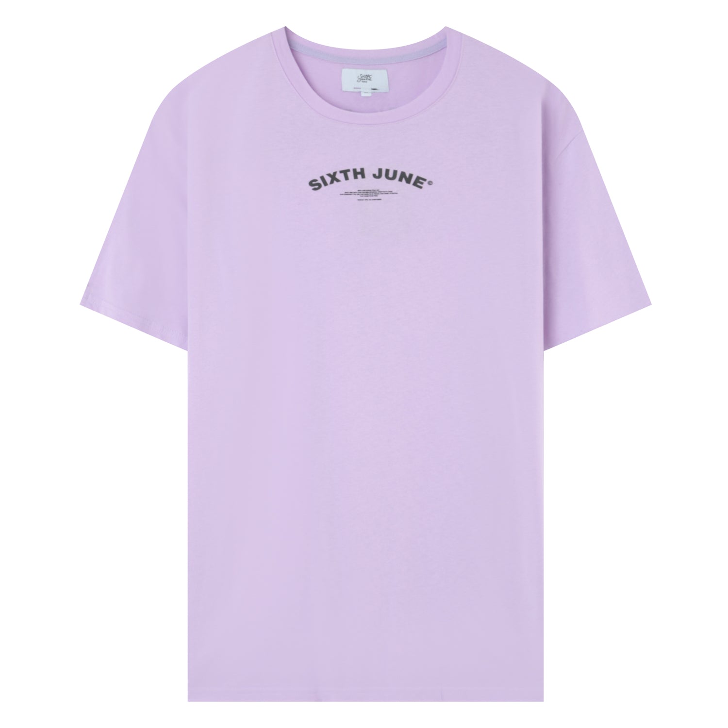Sixth June - T-shirt logo incurvé avant arrière Violet