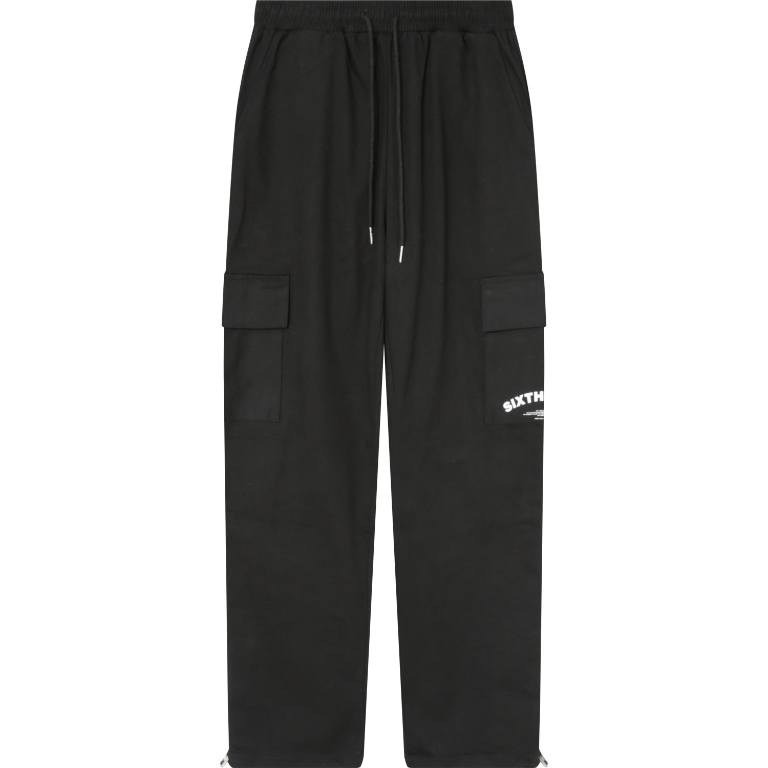 Sixth June - Pantalon cargo logo incurvé Noir