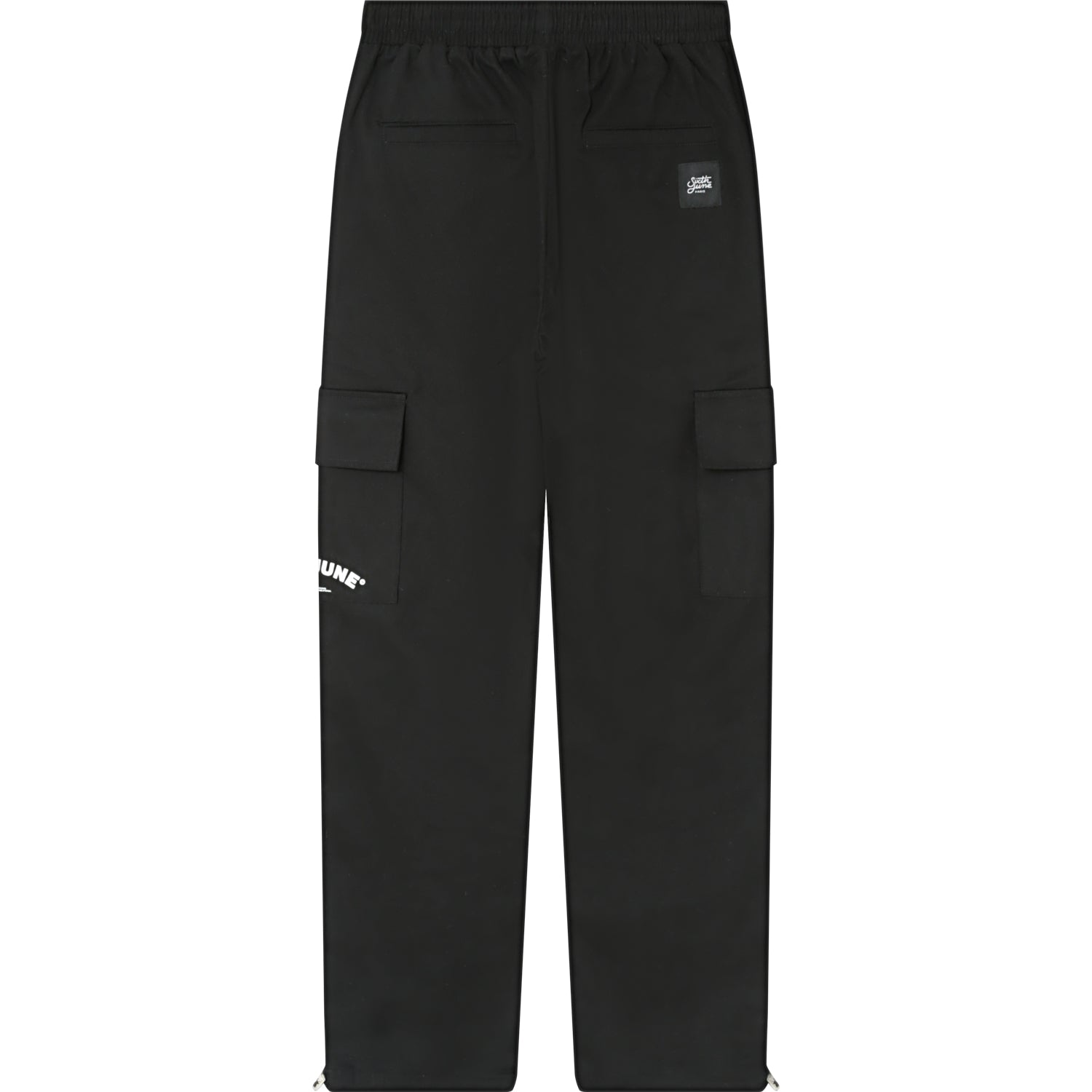 Sixth June - Pantalon cargo logo incurvé Noir