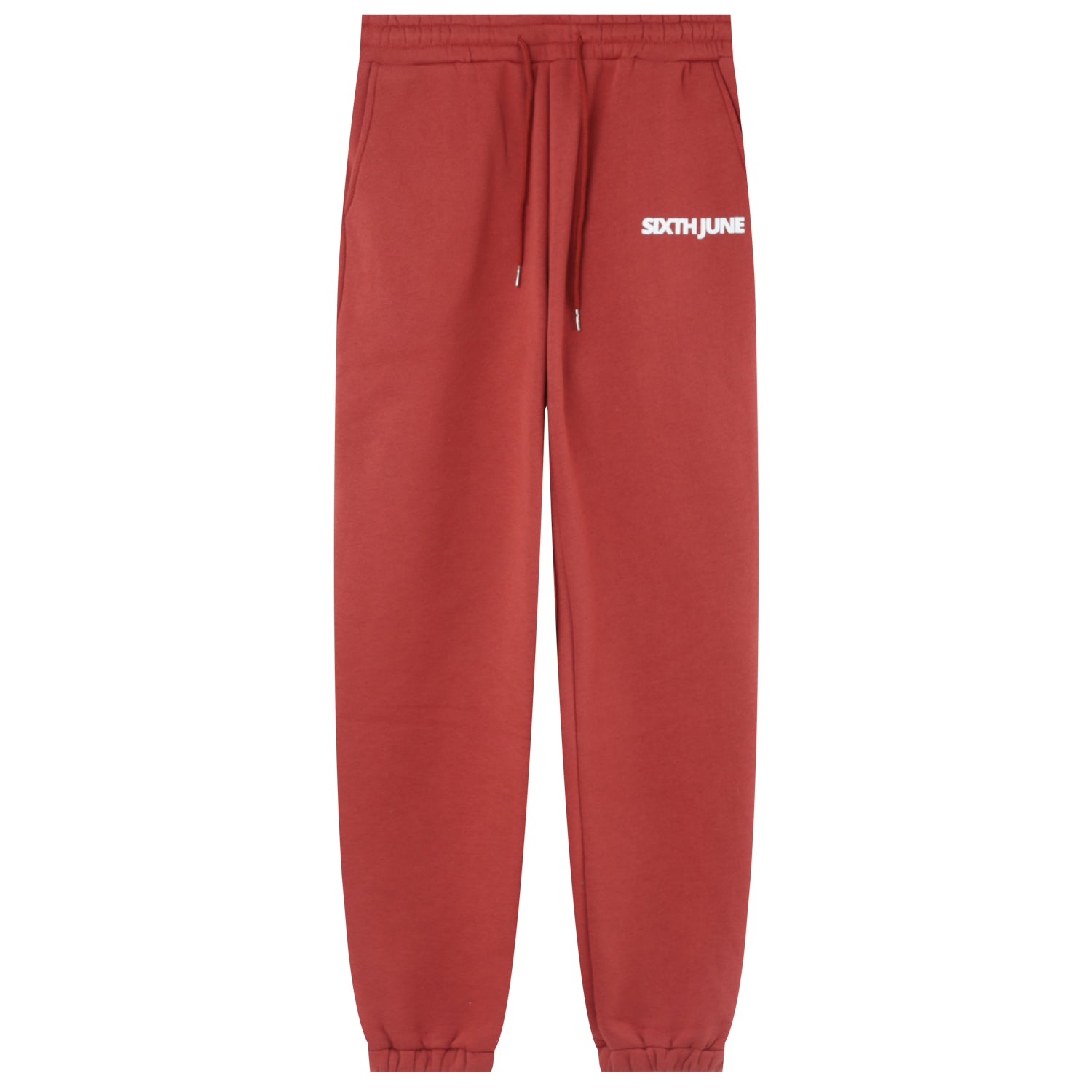 Sixth June - Jogging molletonné logo Rouge foncé
