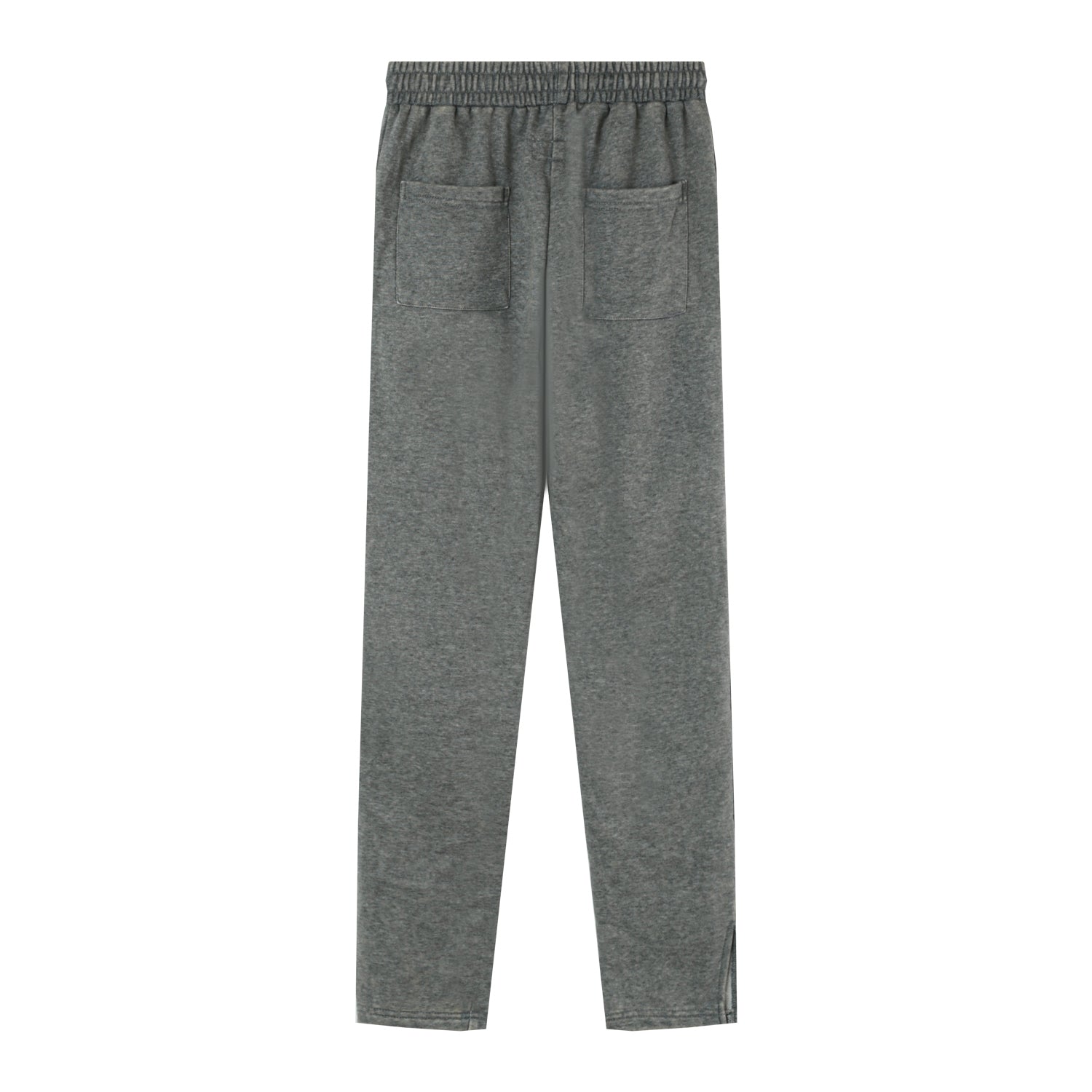 Sixth June - Jogging droit délavé logo Gris foncé