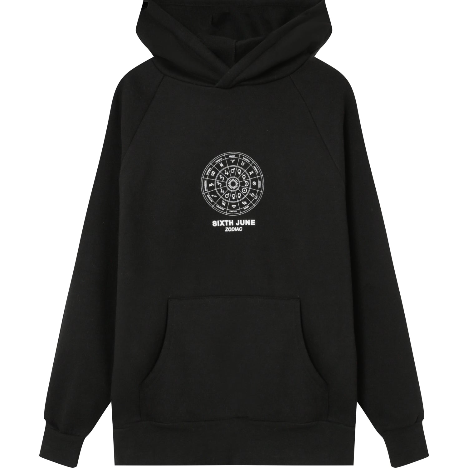 Sixth June - Sweat capuche signes zodiaque Noir