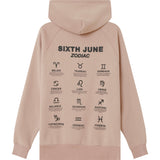 Sixth June - Sweat capuche signes zodiaque Rose clair