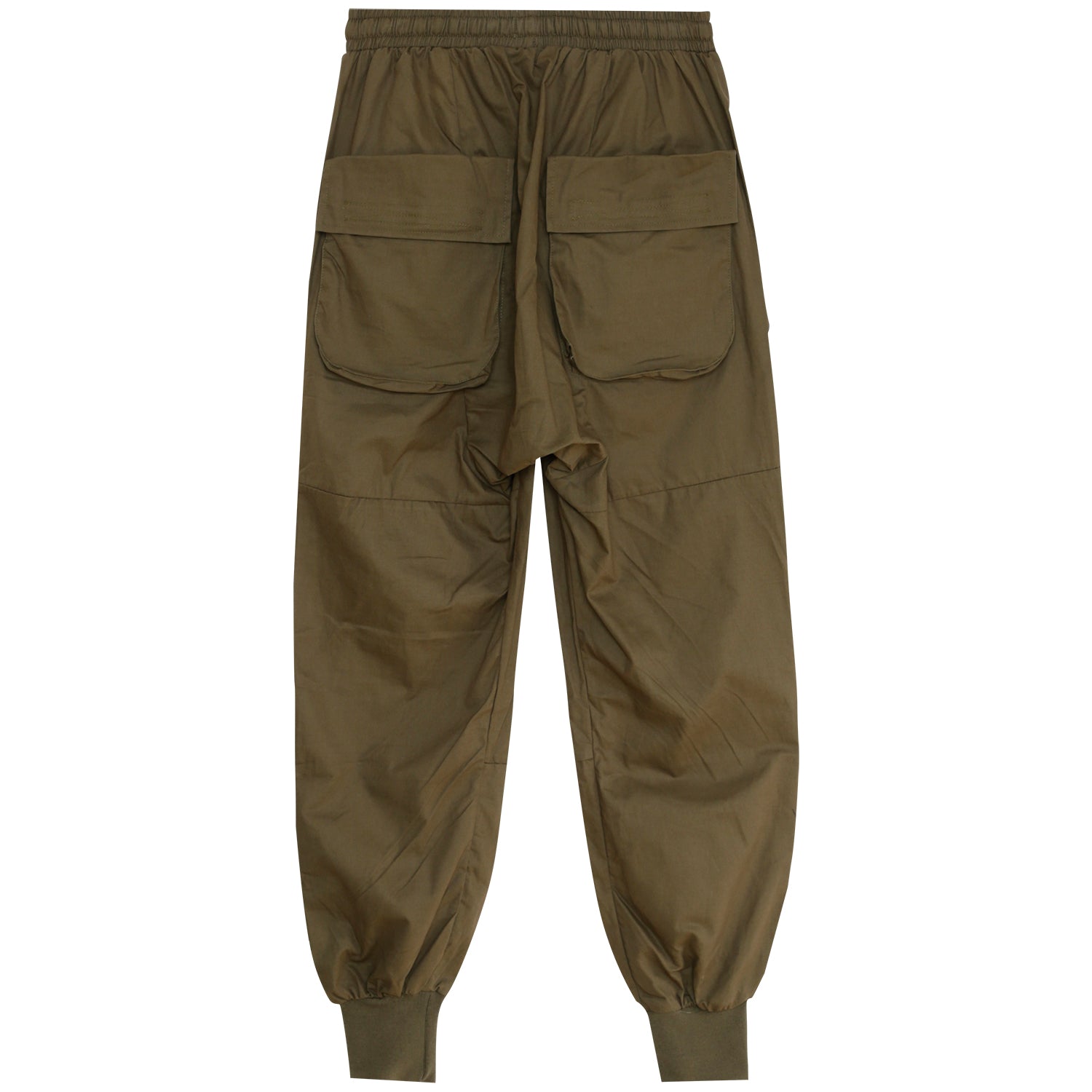 Taktische Cargohose mit weitem Bein, Khakigrün