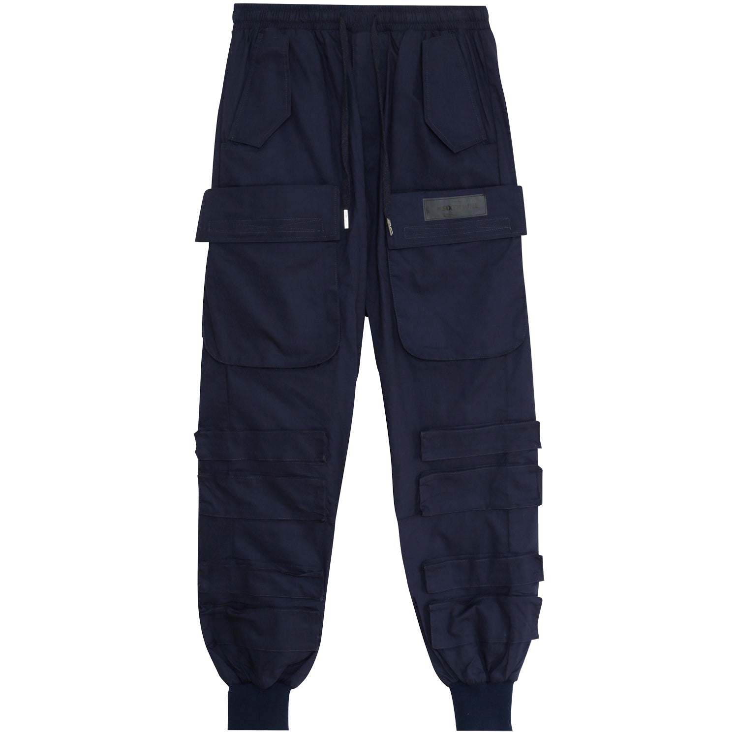 Taktische Cargohose mit weitem Bein. Dunkelblau