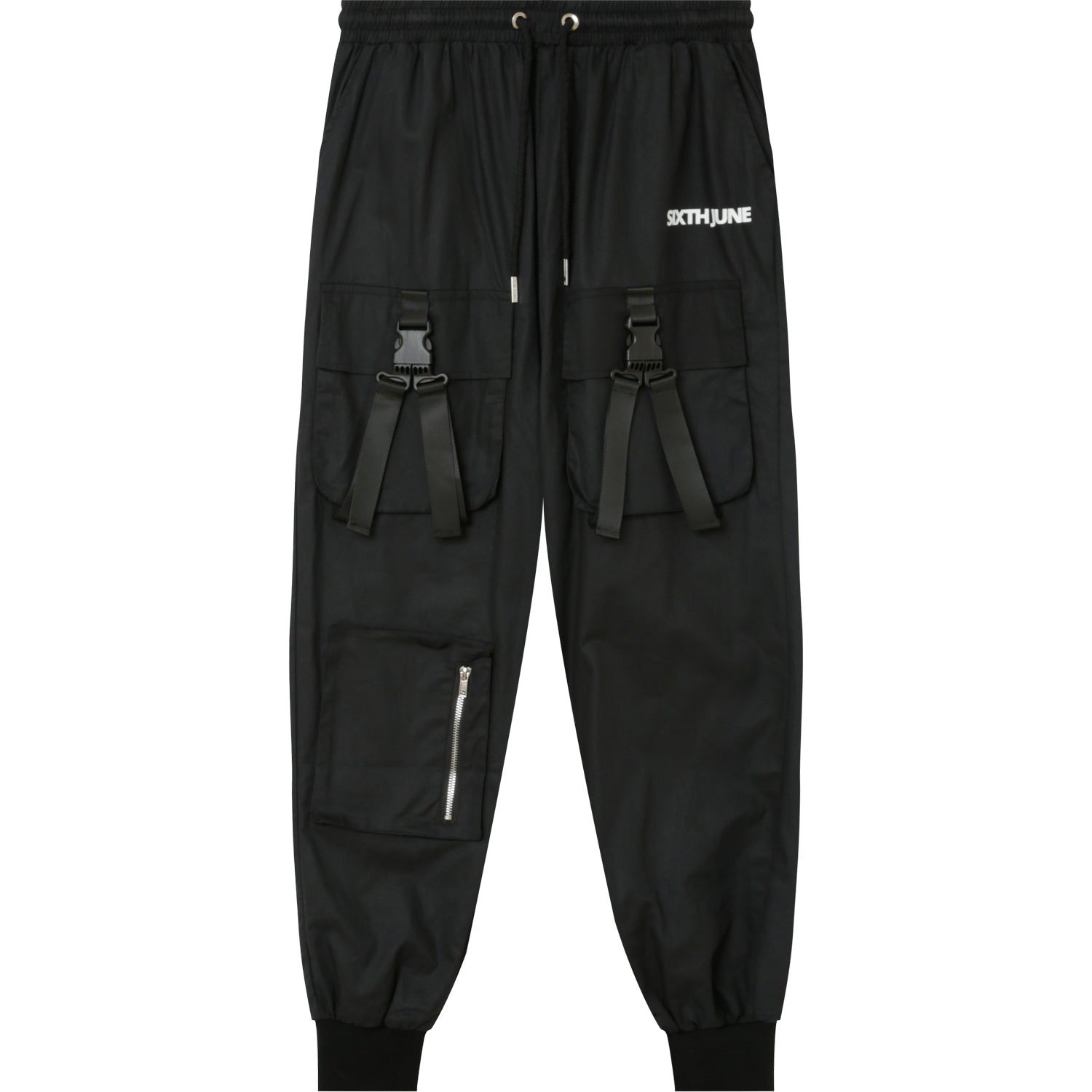 Sixth June - Cargo boucles poches logo Noir