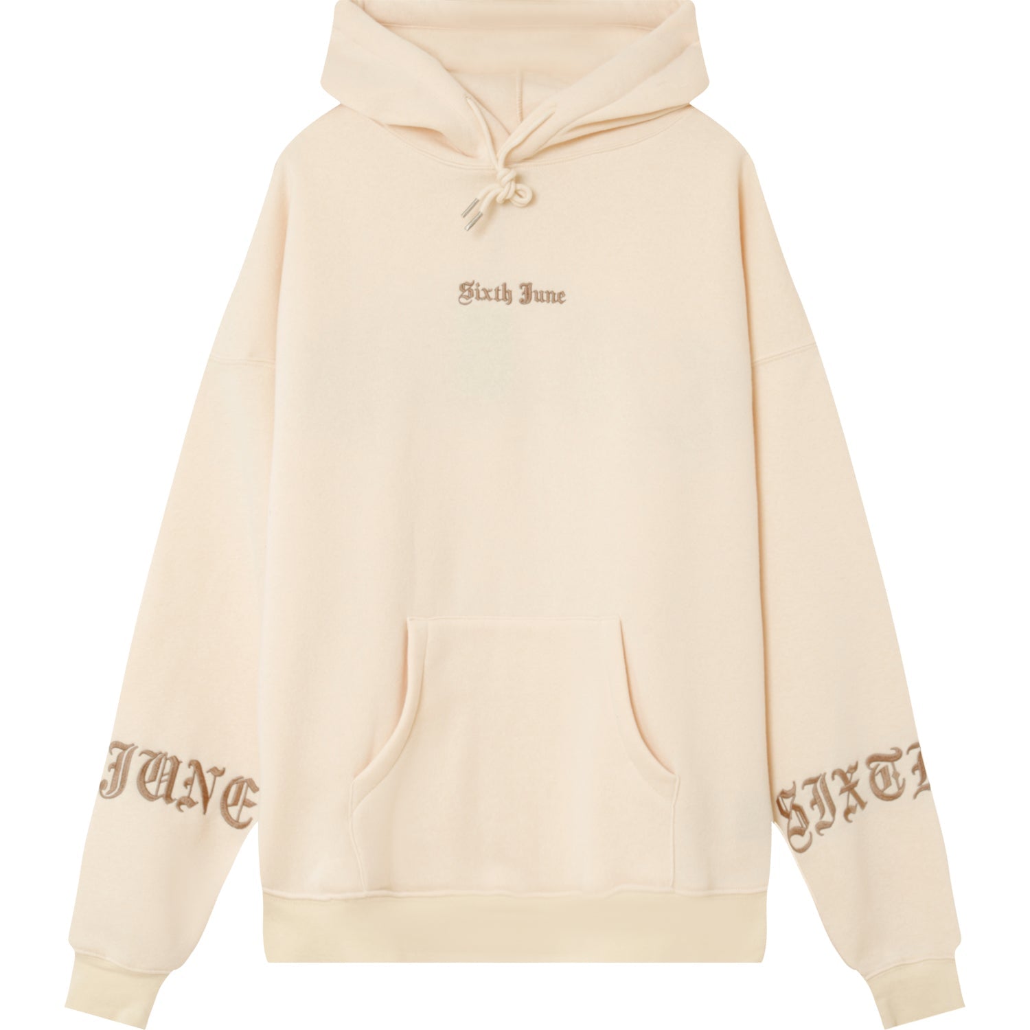 Sixth June - Sweat capuche crew manches Beige
