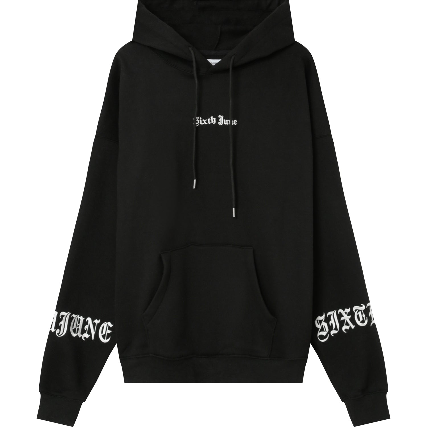 Sixth June - Sweat capuche crew manches Noir