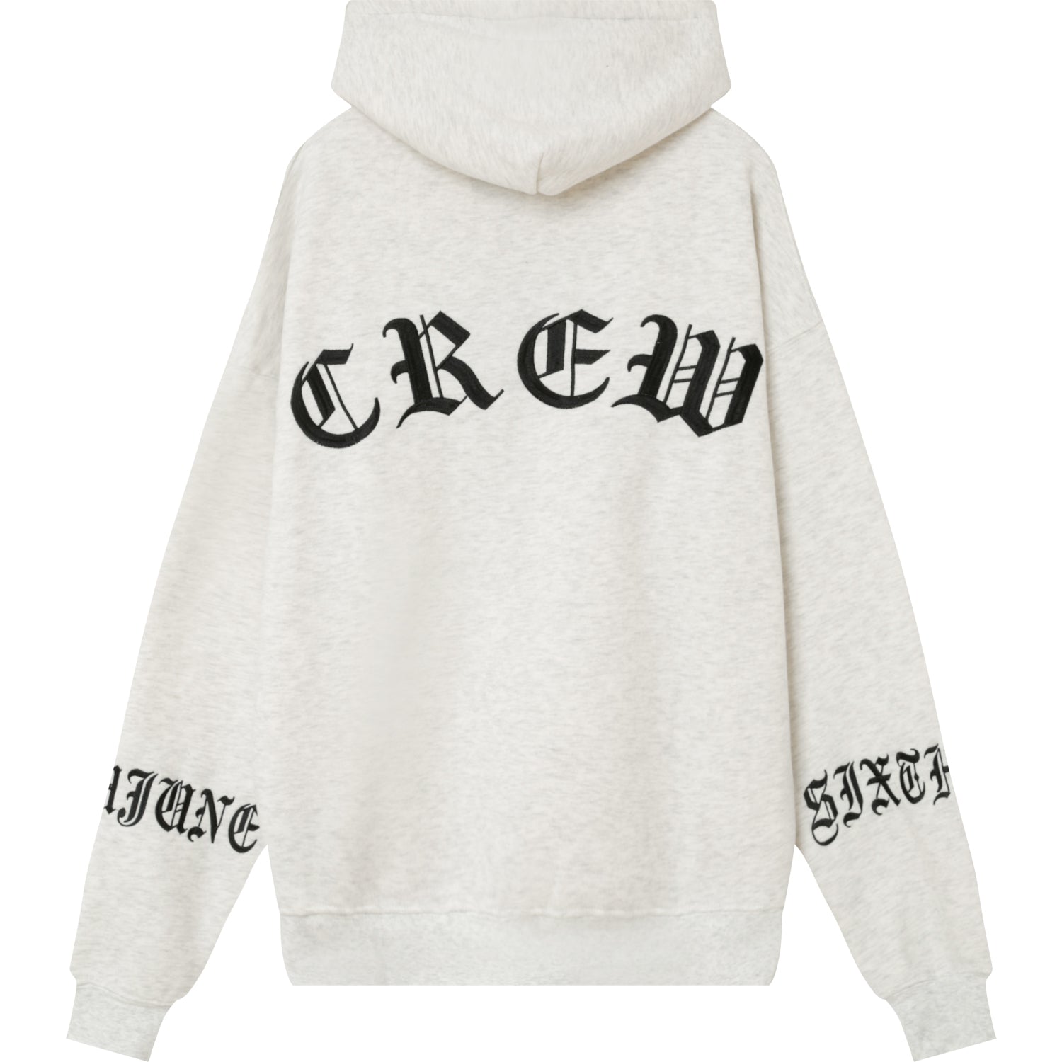 Sixth June - Sweat capuche crew manches Gris clair