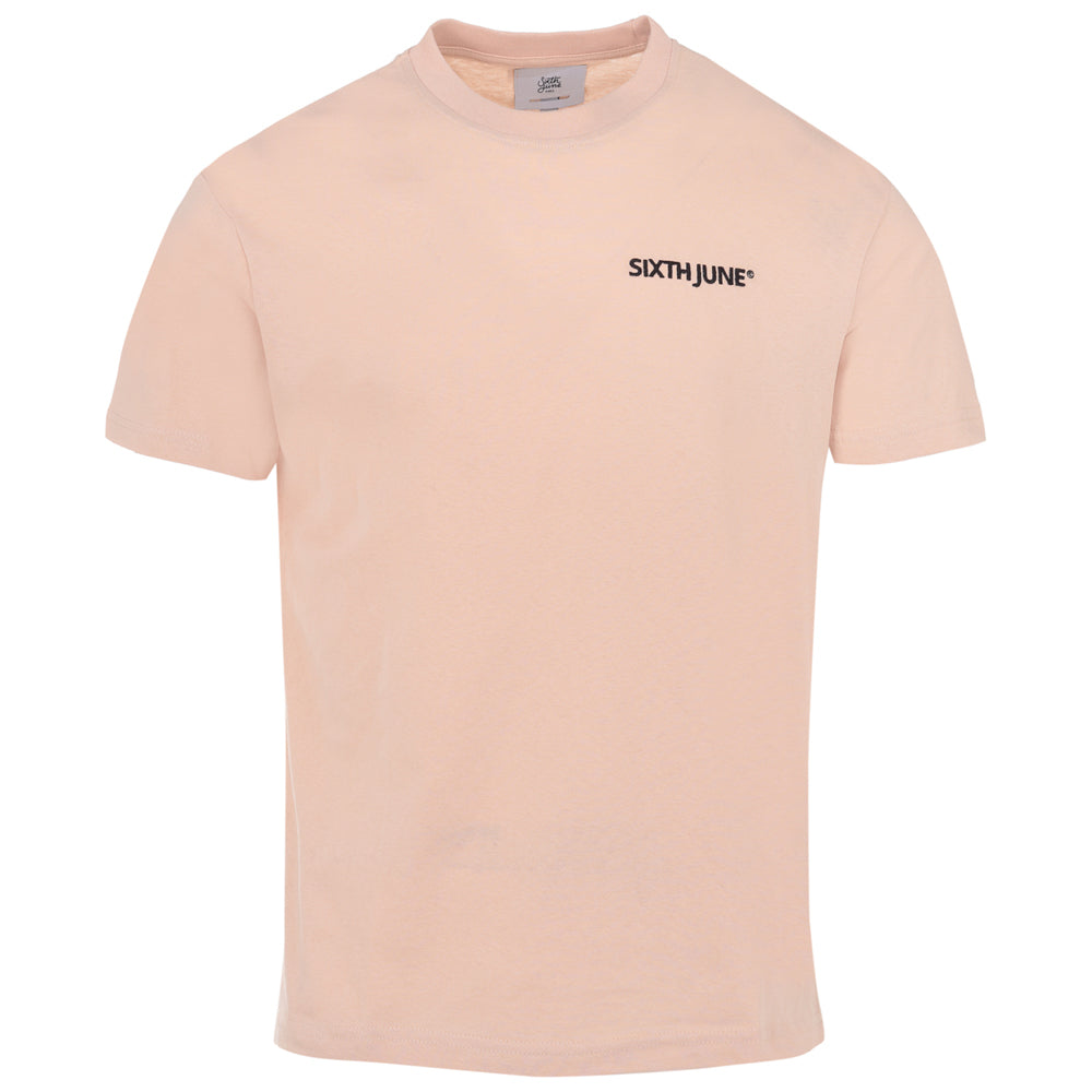 Sixth June - T-shirt soft logo brodé Beige