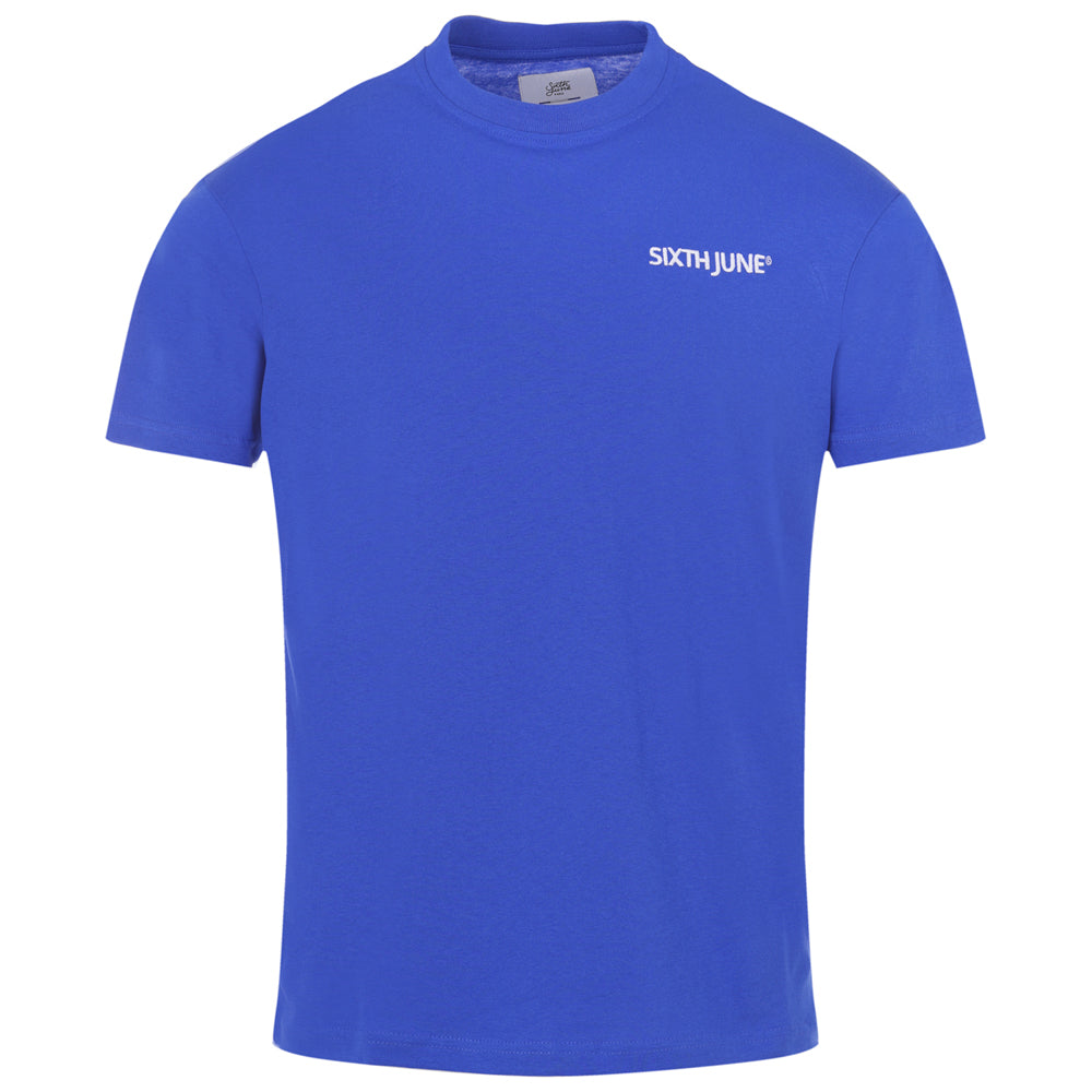 Sixth June - T-shirt soft logo brodé Bleu foncé