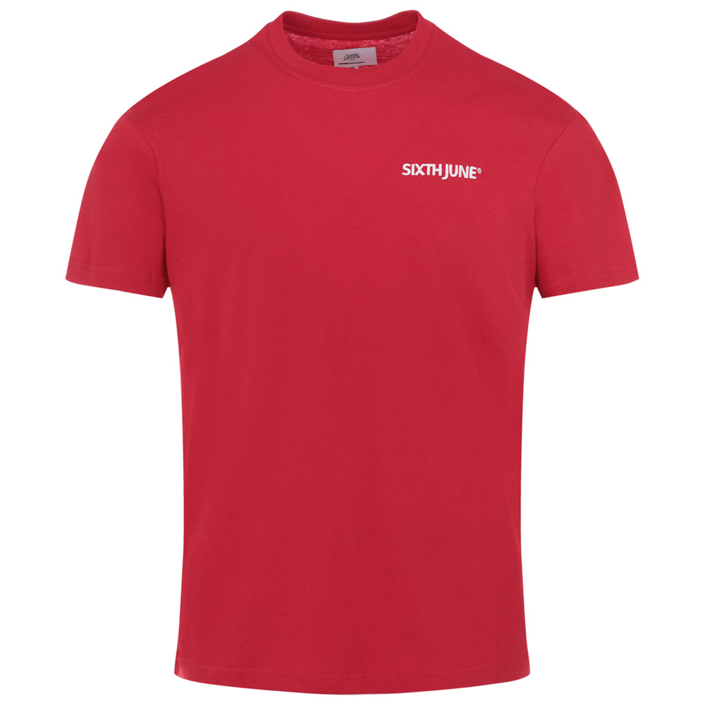 Sixth June - T-shirt soft logo brodé Rouge