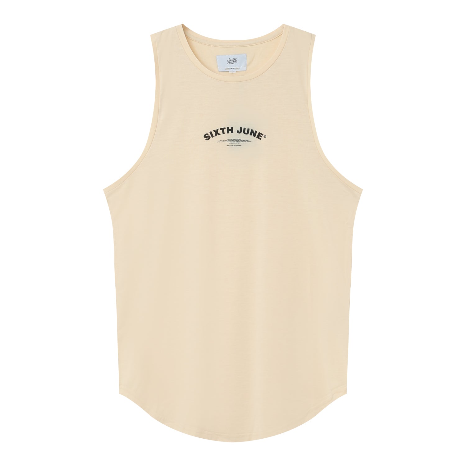 Sixth June - Débardeur logo incurvé Beige