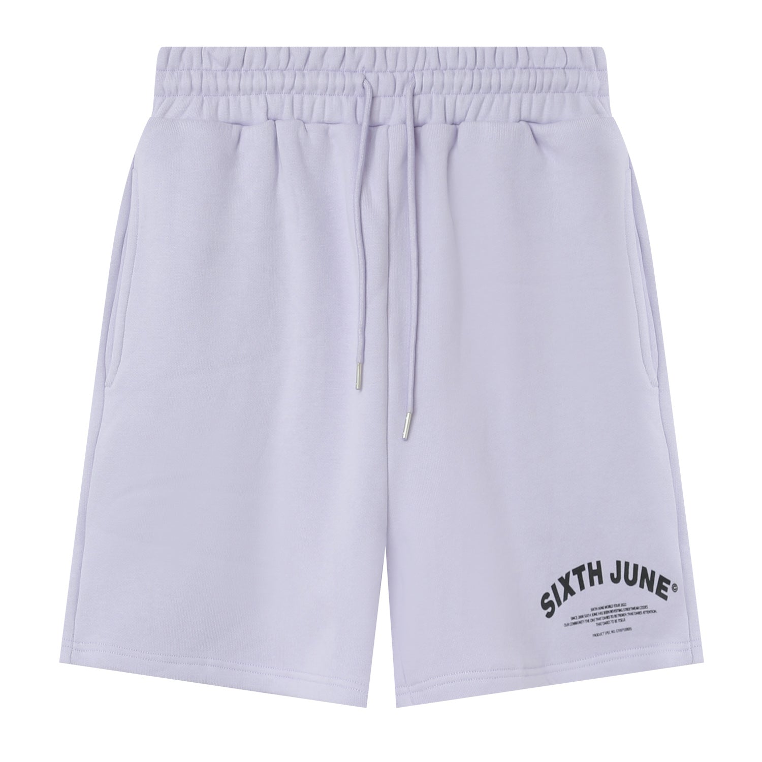 Sixth June - Short logo incurvée Violet clair