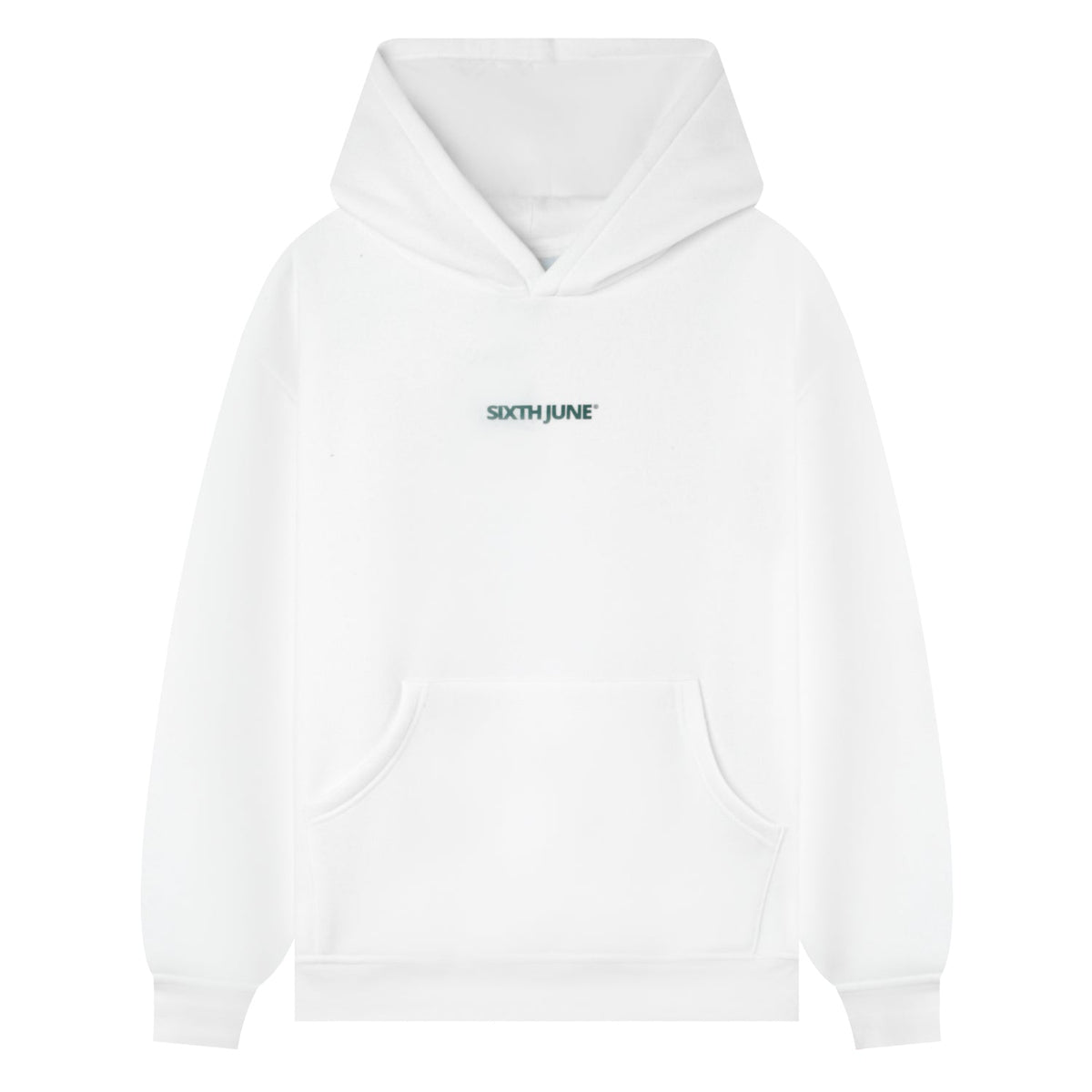 Eyes printed hoodie White Sixth June