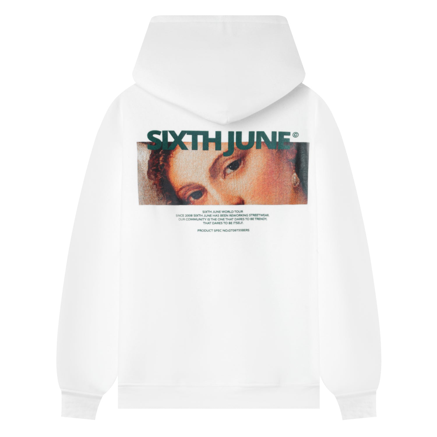 Sixth June - Sweatshirt capuche regard imprimé Blanc