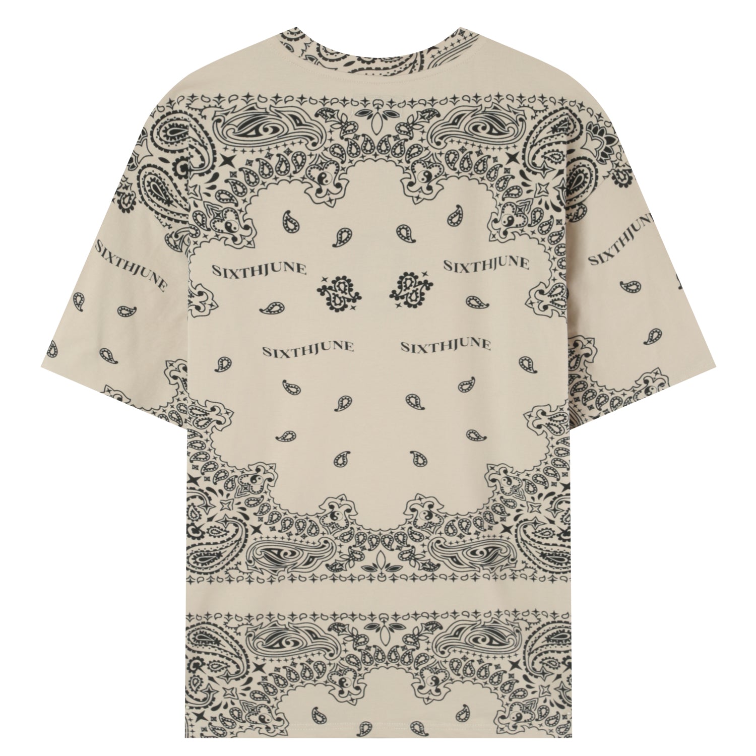 Sixth June - T-shirt imprimé bandana Beige