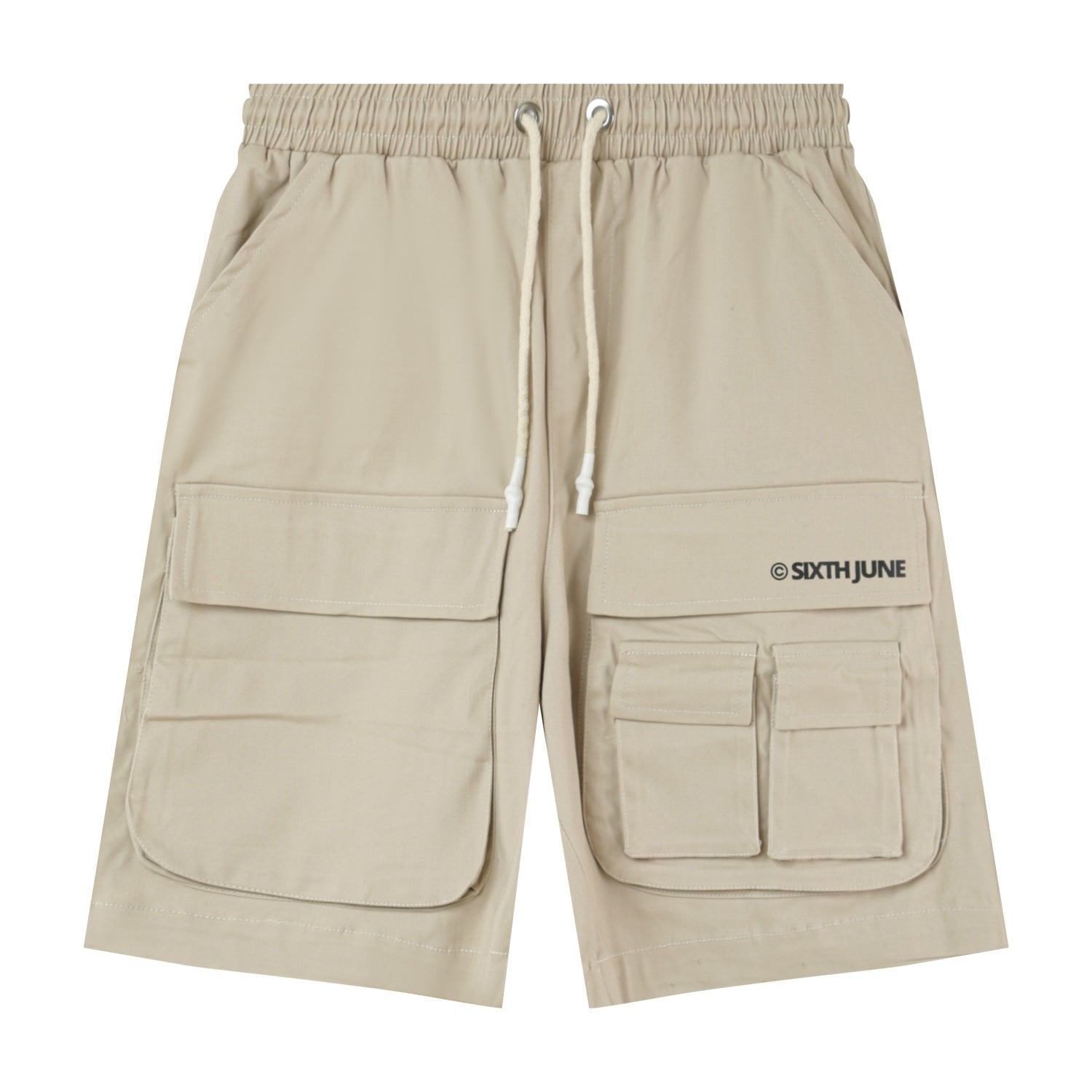 Sixth June - Short utilitaire logo Beige
