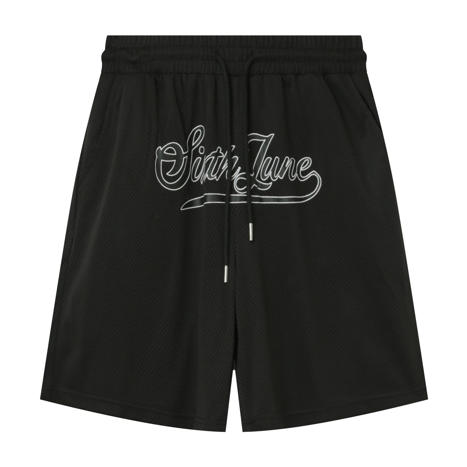 Sixth June - Short mesh signature Noir