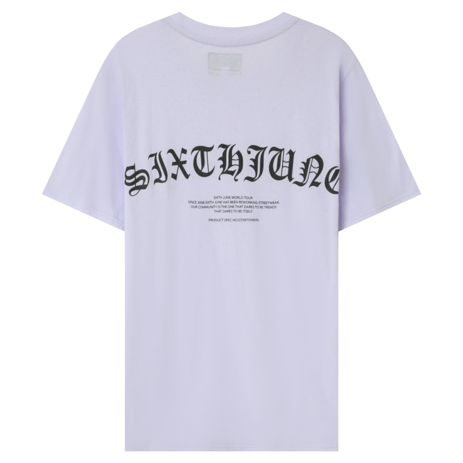 Sixth June - T-shirt logo gothique Violet clair