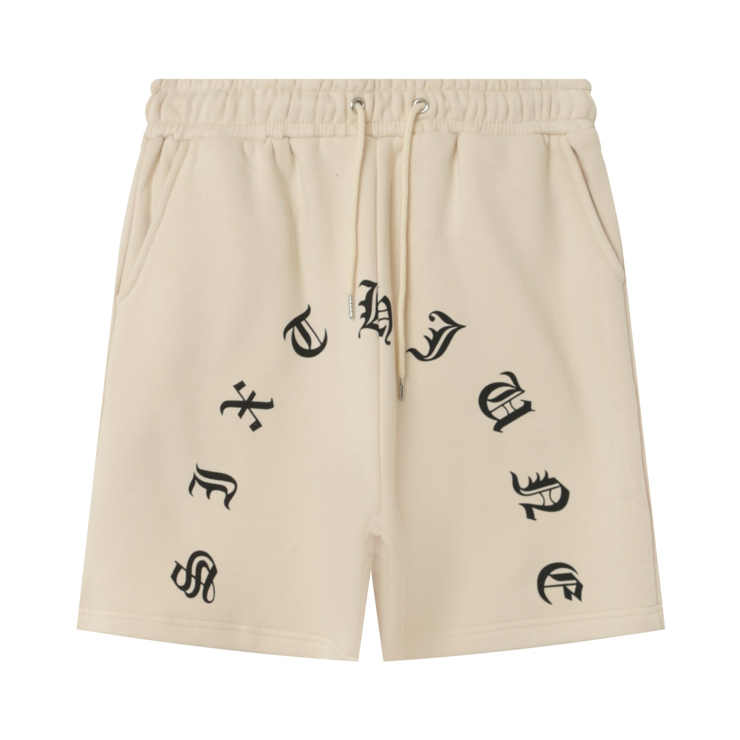 Sixth June - Short logo incurvé gothique Beige