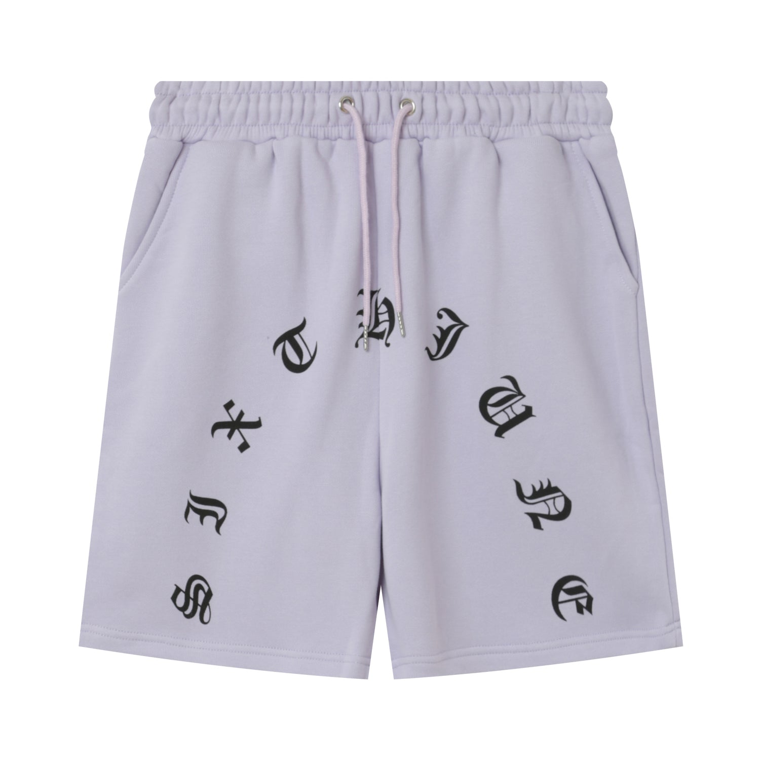 Sixth June - Short logo incurvé gothique Violet clair