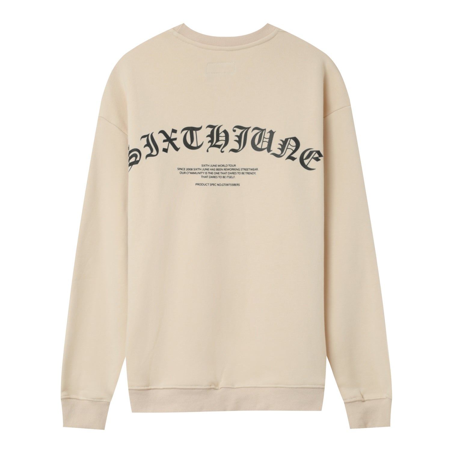 Sixth June - Sweat logo gothique Beige