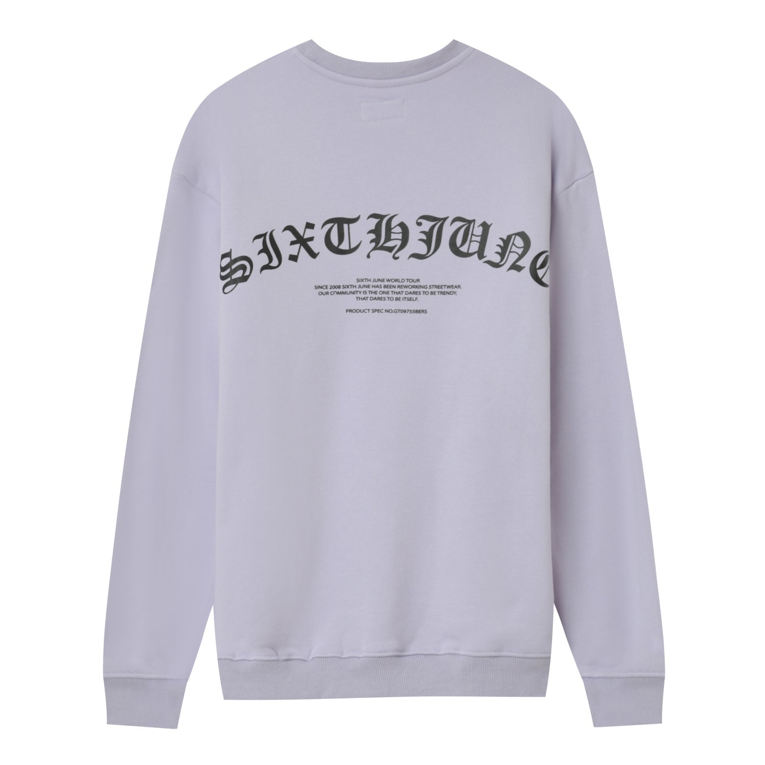 Sixth June - Sweat logo gothique Violet clair