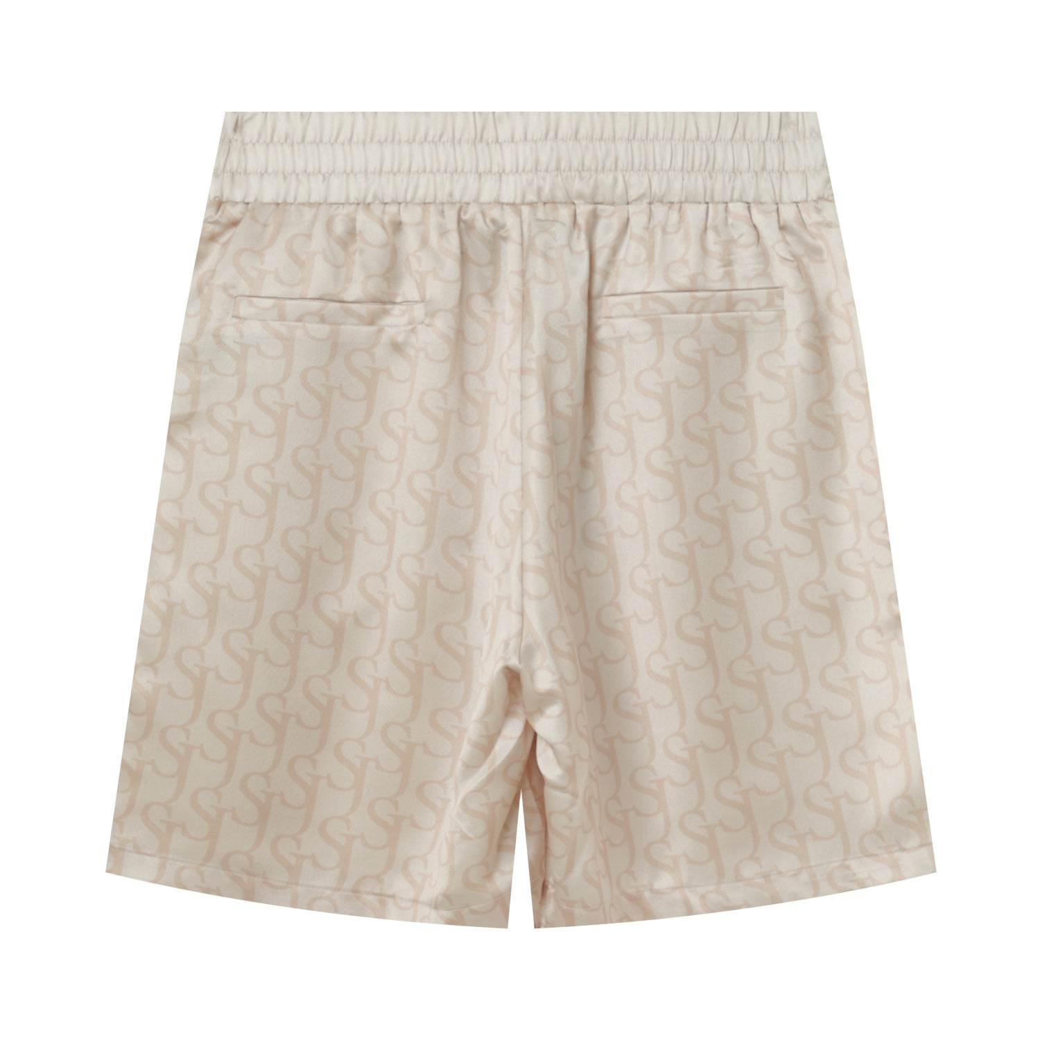 Sixth June - Short satiné monogramme Beige