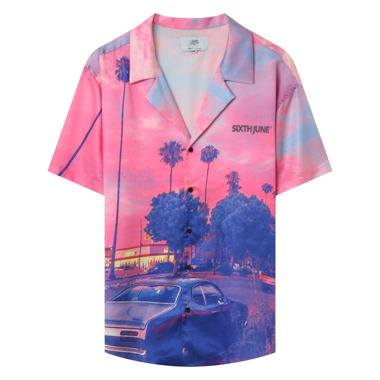 Sixth June - Chemise satiné sunset Rose