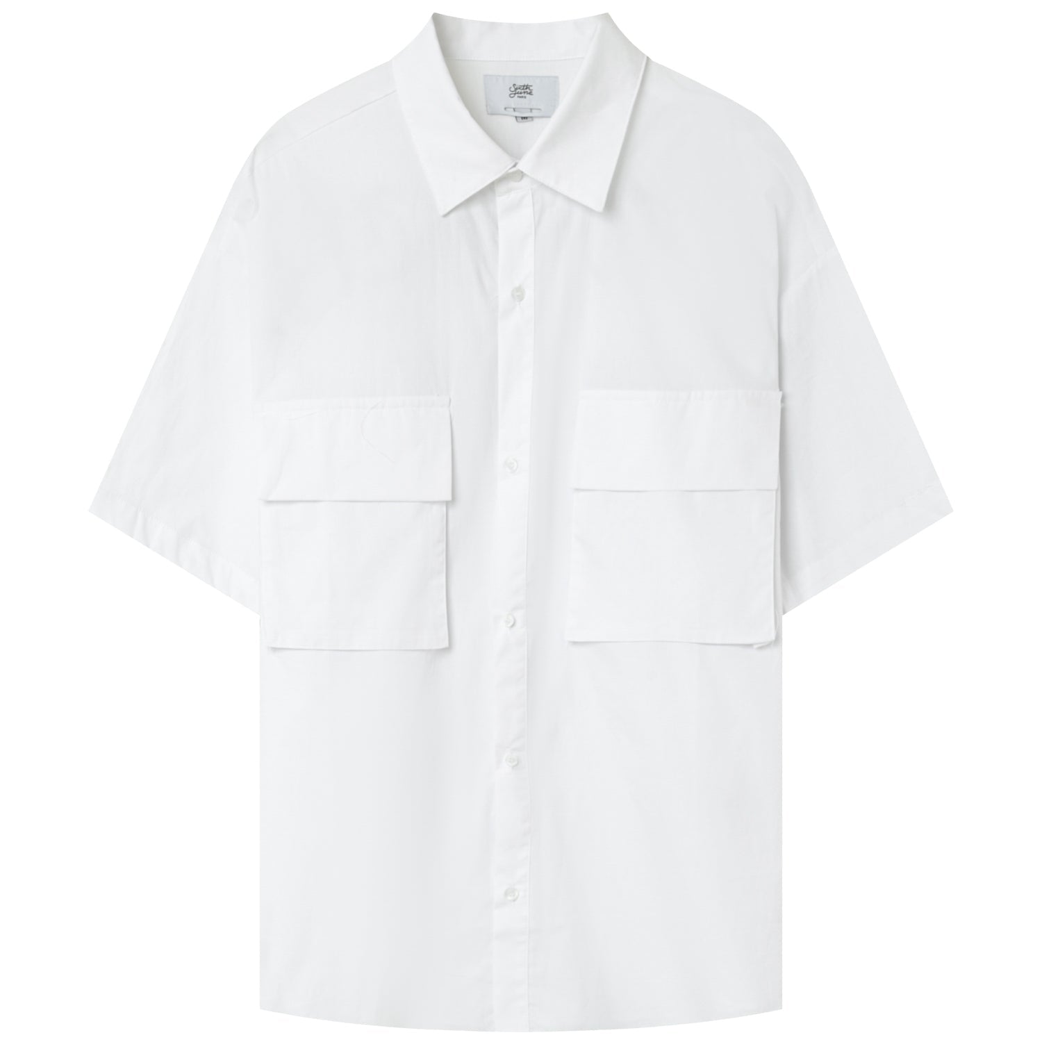Sixth June - Chemise oversize logo gothique Blanc