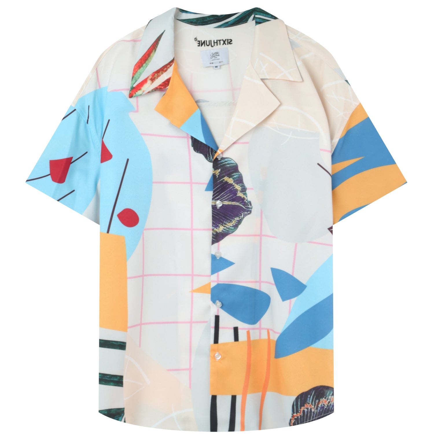 Sixth June - Chemise fluide tropical Blanc