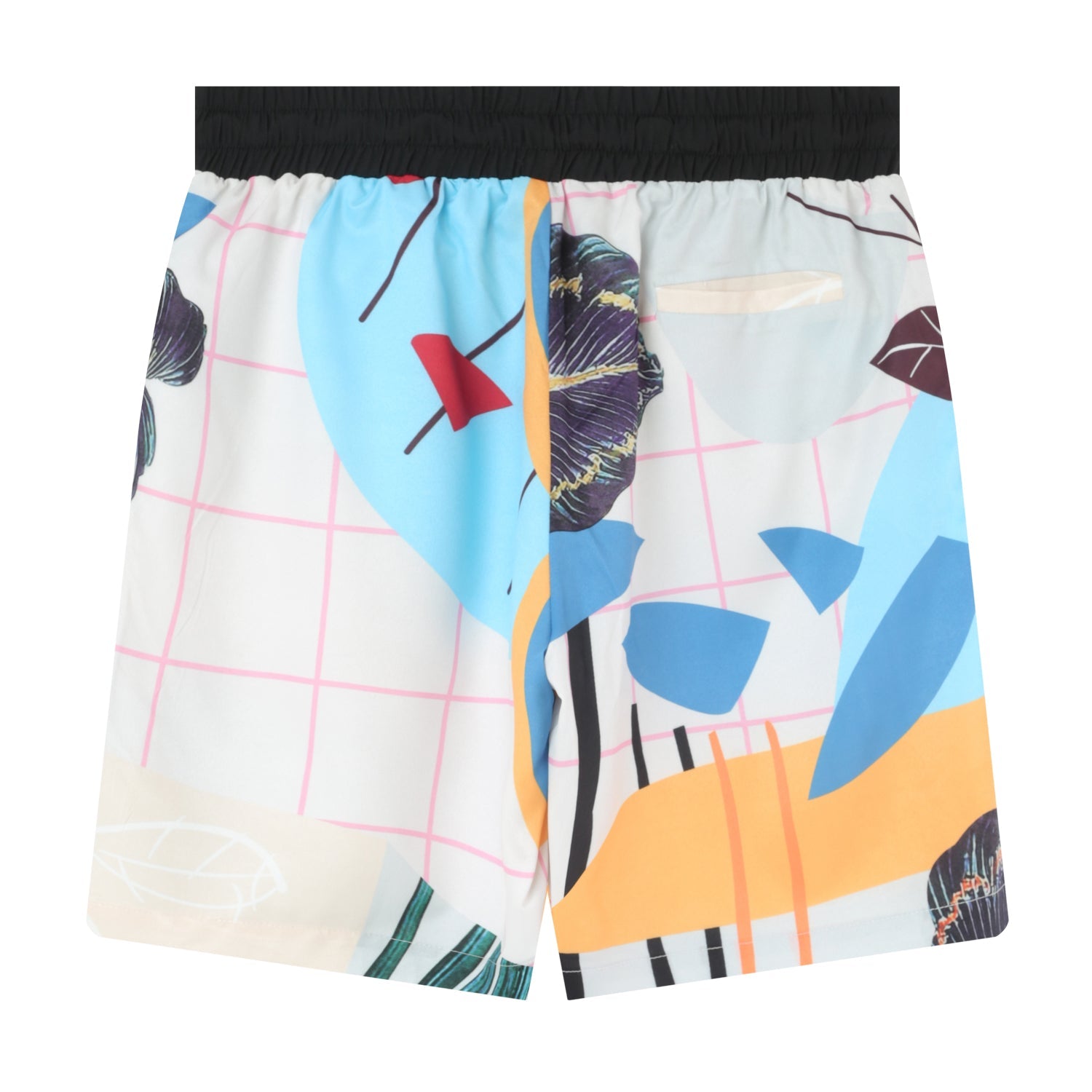 Sixth June - Short motif tropical Blanc