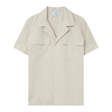 Chemise utilitaire manches courtes Beige